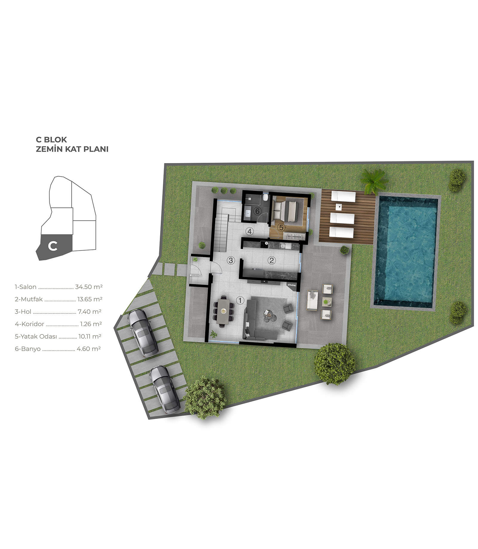 VILLA PLAN_A BLOK 1_0006_VILLA PLAN_C BLOK ZEMİN